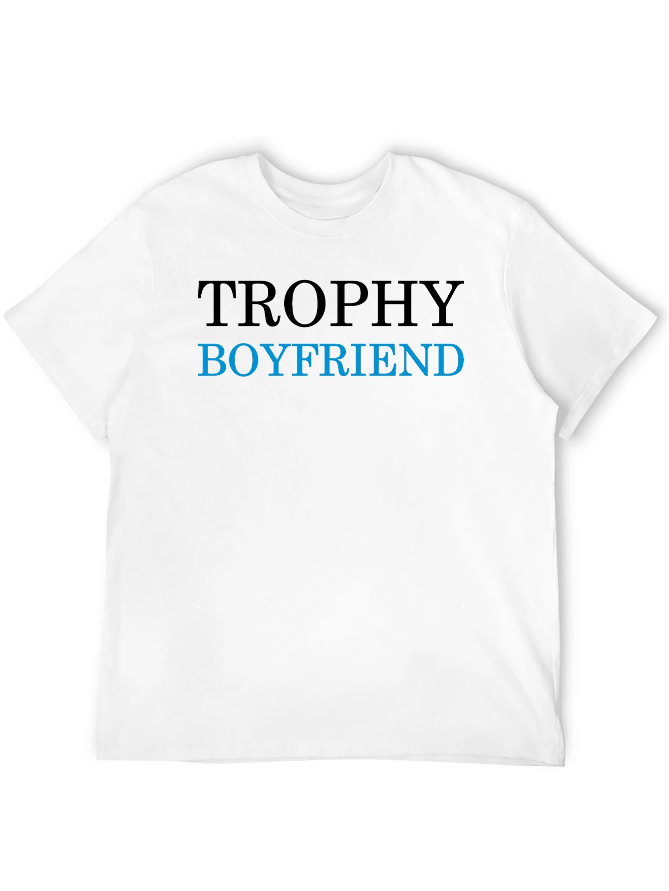 Trophy Boyfriend Graphic Tee - Black Cotton Blend