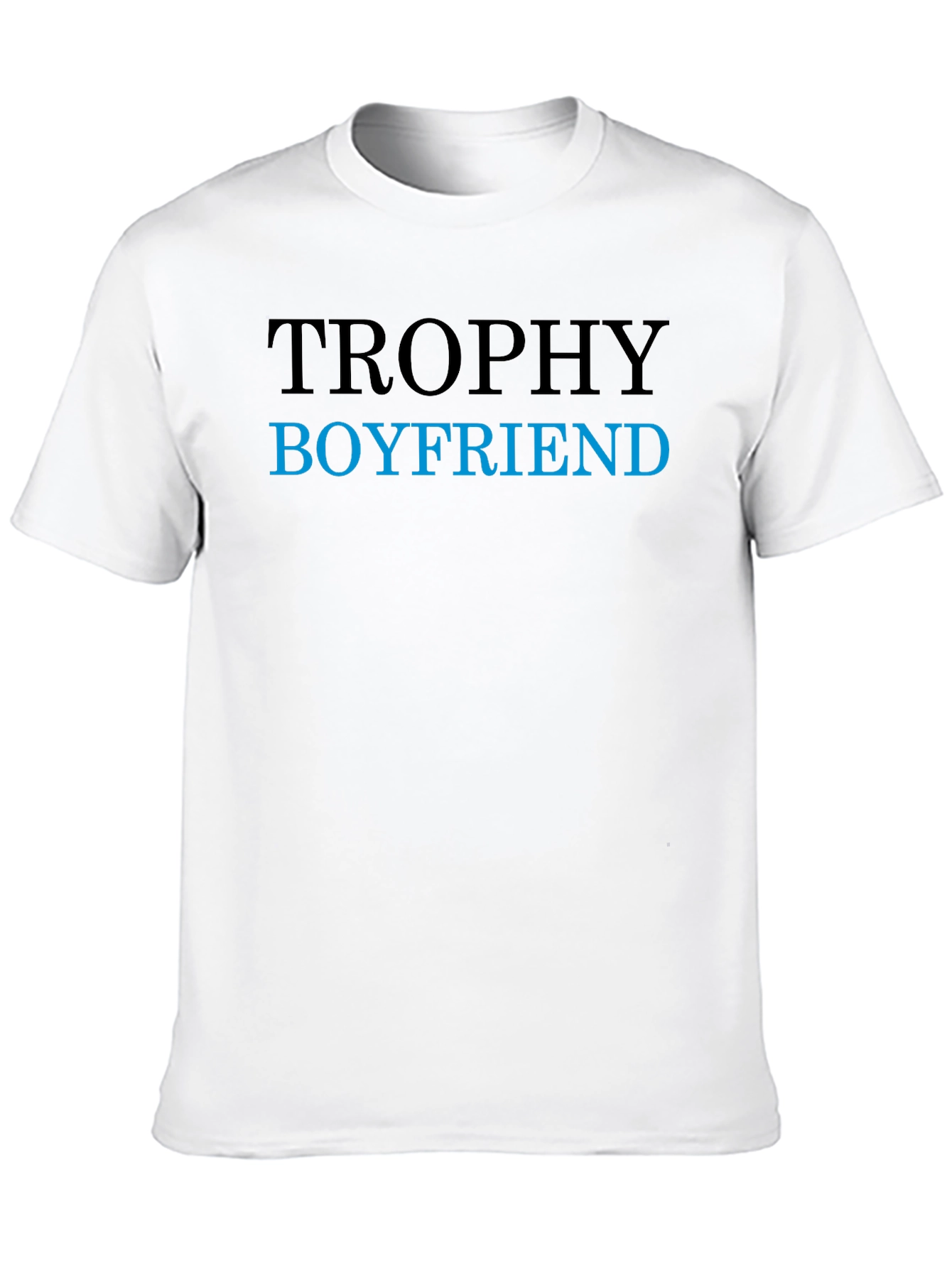 Trophy Boyfriend Graphic Tee - Black Cotton Blend