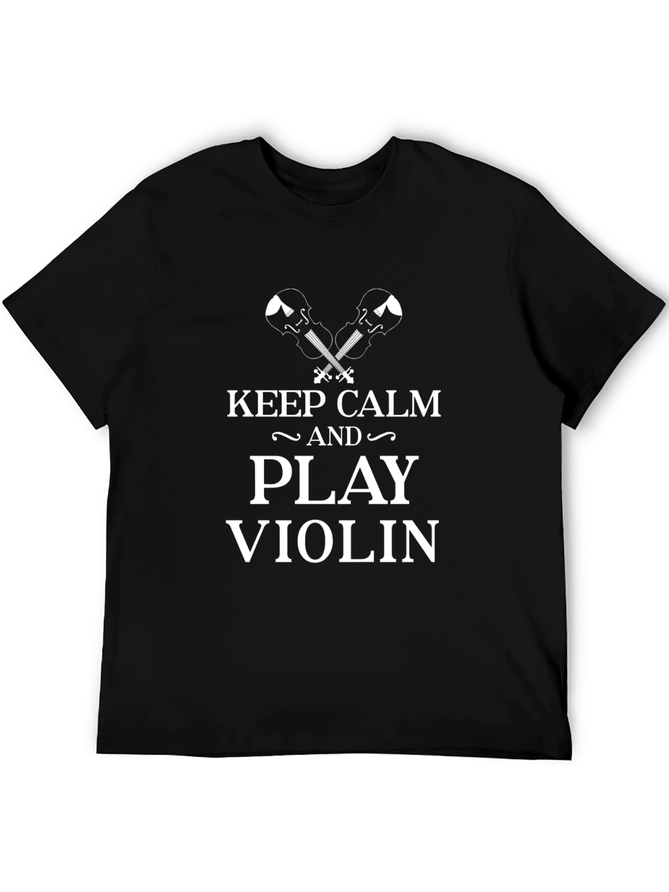 Keep Calm and Play Violin Graphic Tee