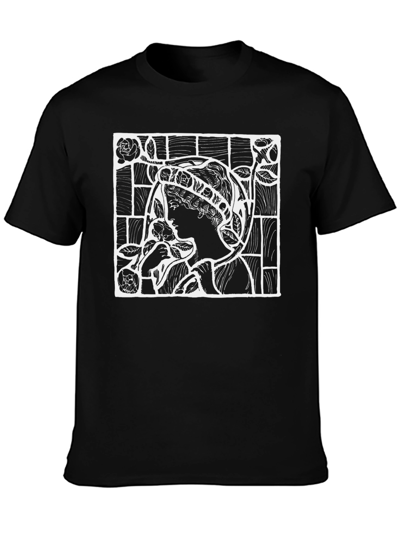 Art Nouveau Graphic Tee - Classic Black