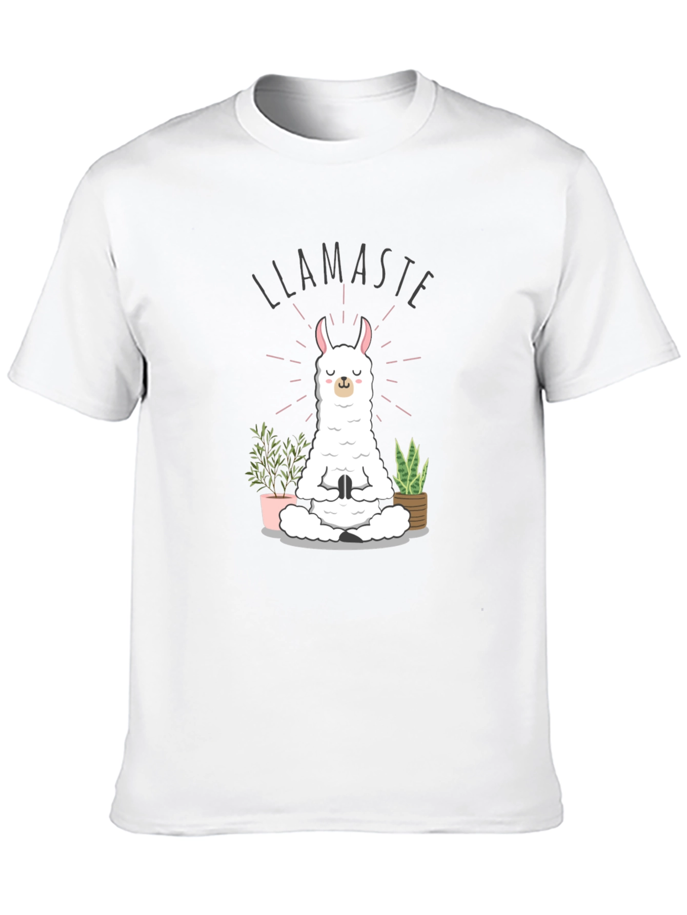 Llamaste Yoga Meditation Black T-Shirt