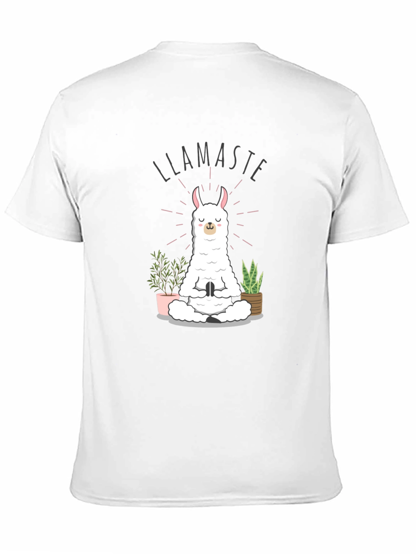 Llamaste Yoga Meditation Black T-Shirt