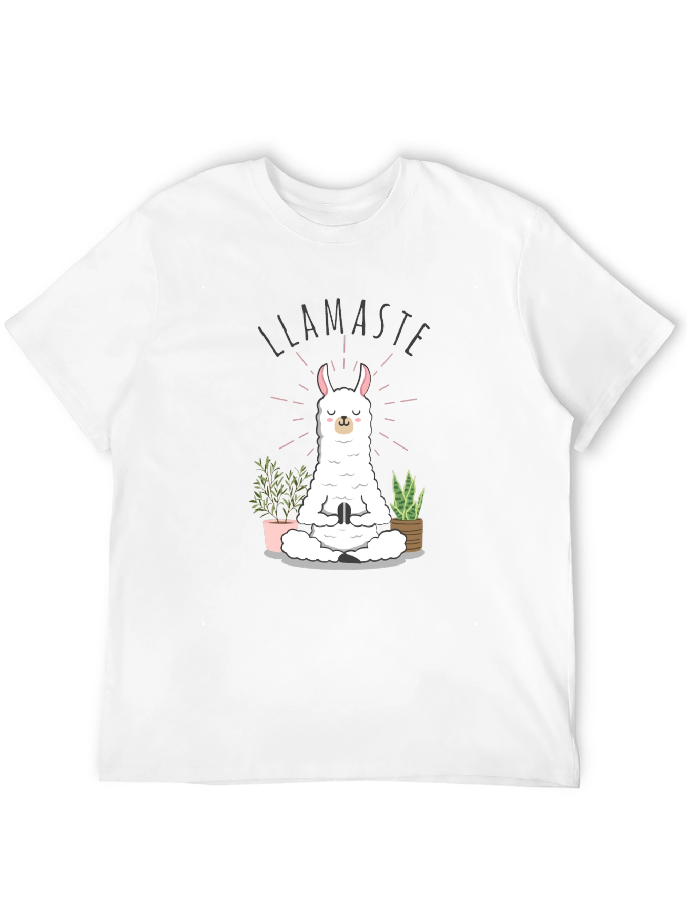 Llamaste Yoga Meditation Black T-Shirt