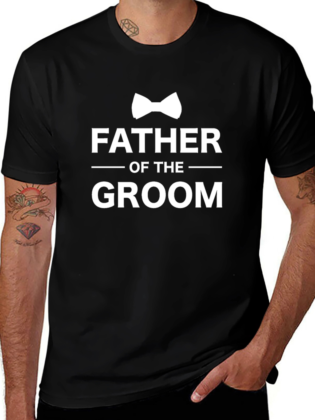 Father of the Groom Bowtie T-Shirt