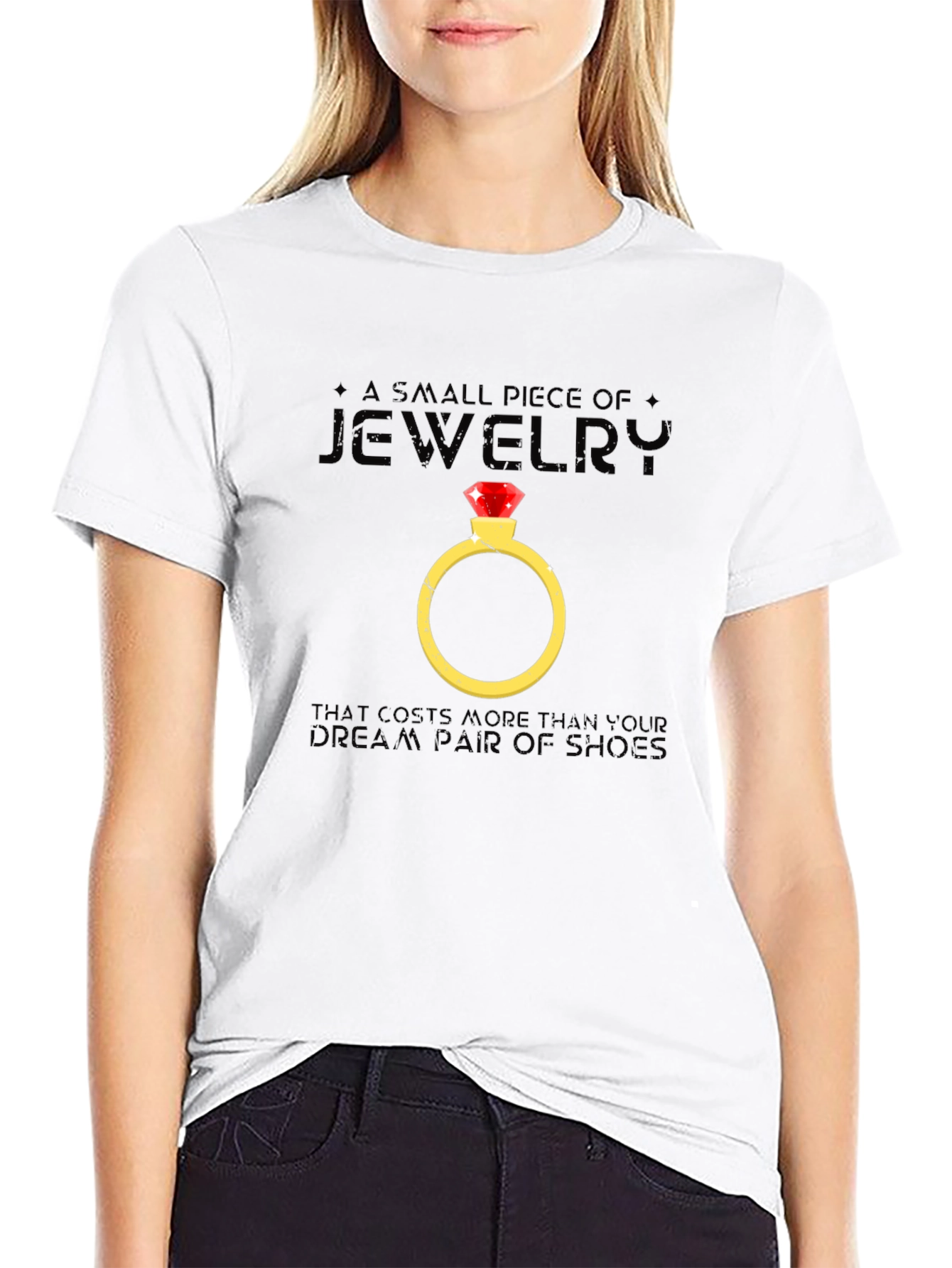 Funny Jewelry T-Shirt - Expensive Ring Design