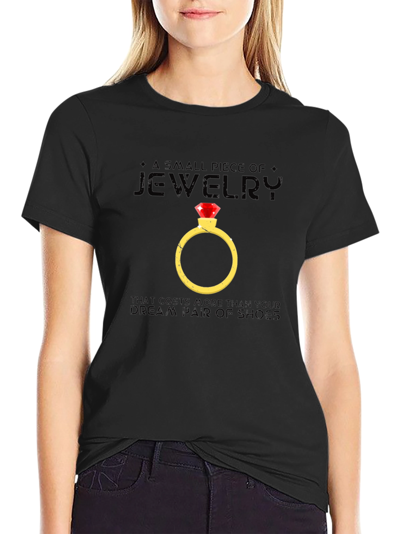 Funny Jewelry T-Shirt - Expensive Ring Design