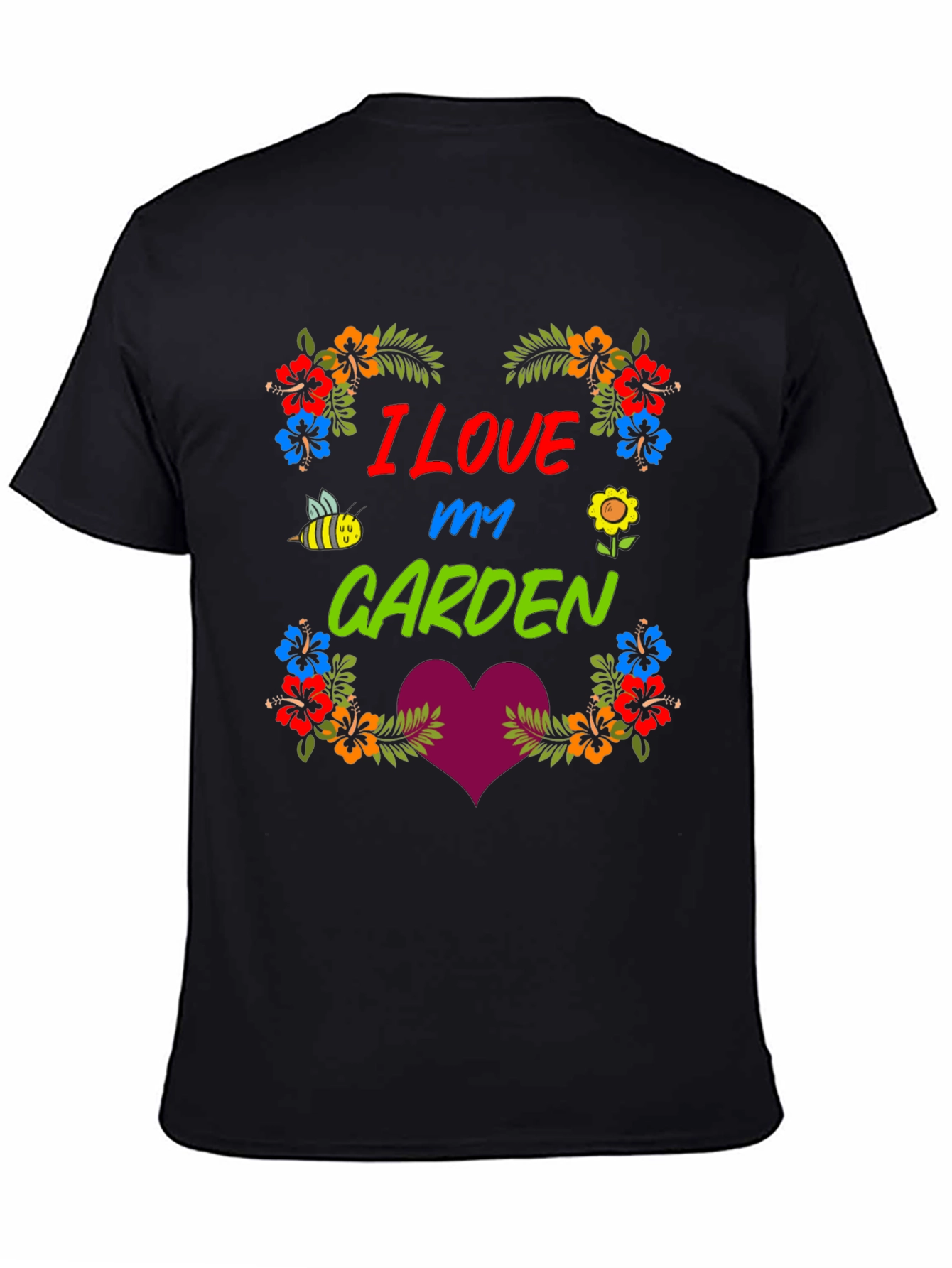 I Love My Garden Floral Graphic T-Shirt