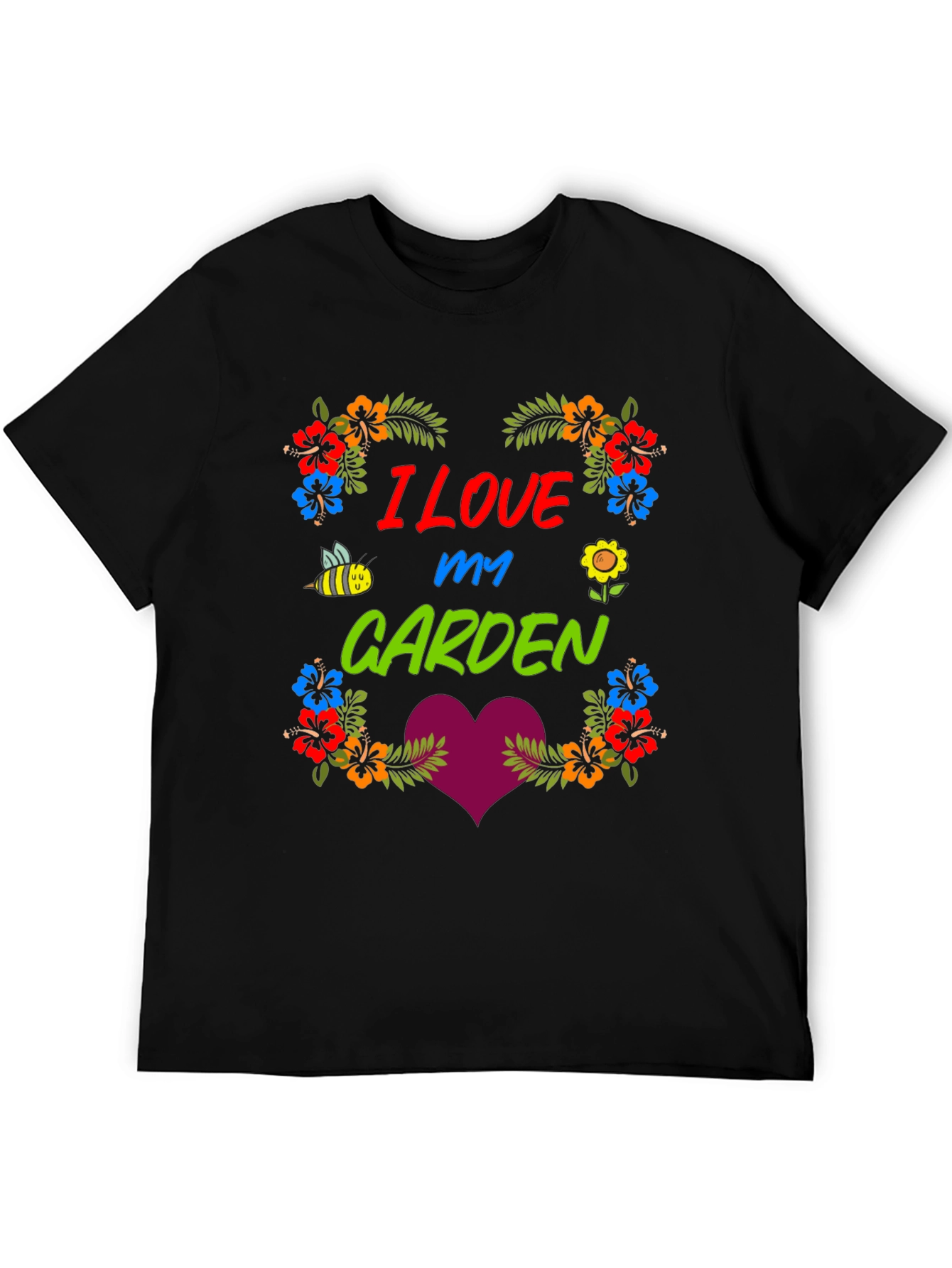 I Love My Garden Floral Graphic T-Shirt