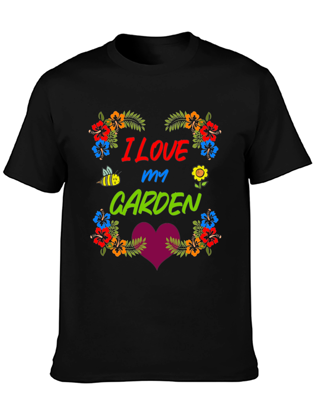 I Love My Garden Floral Graphic T-Shirt