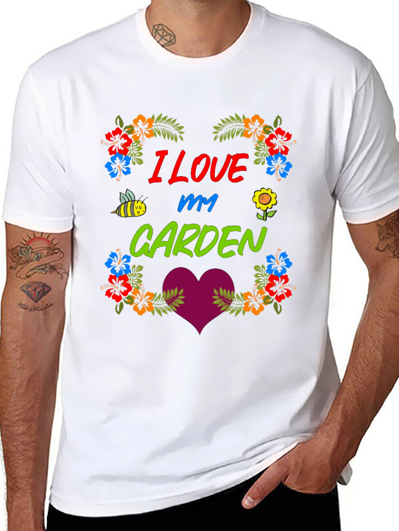 I Love My Garden Floral Graphic T-Shirt