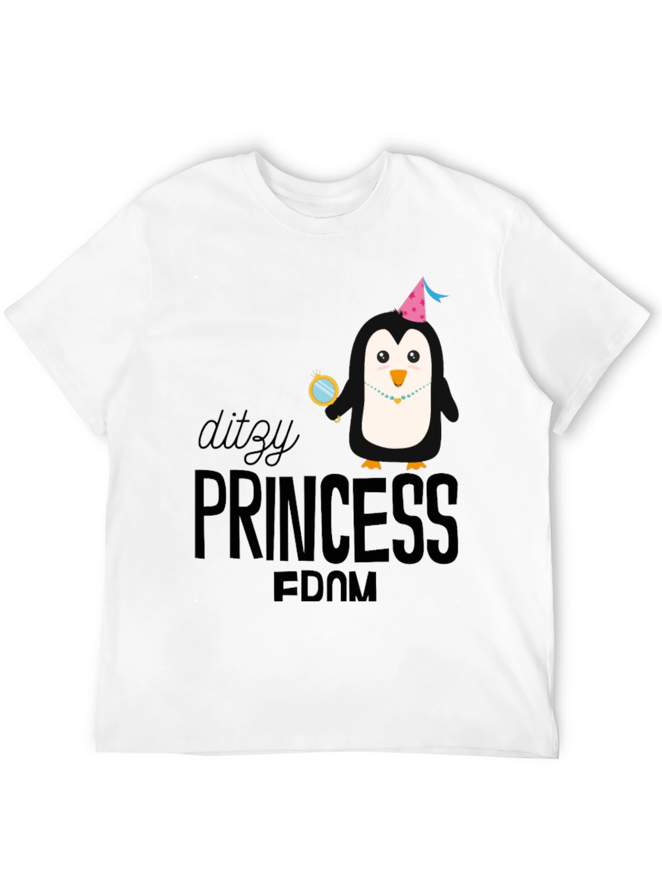 Ditzy Princess Penguin Graphic T-Shirt