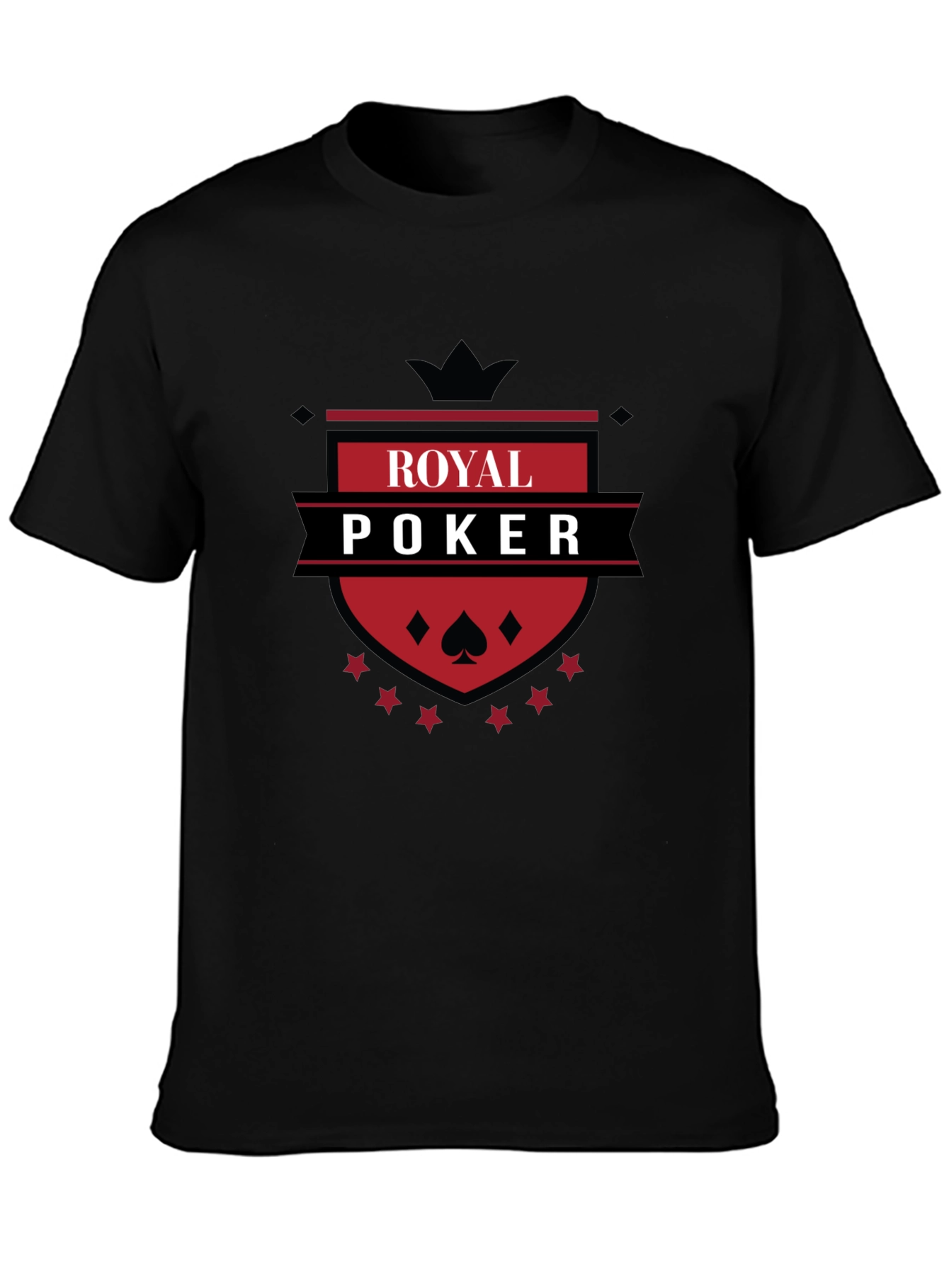 Royal Poker T-Shirt - Black Graphic Tee