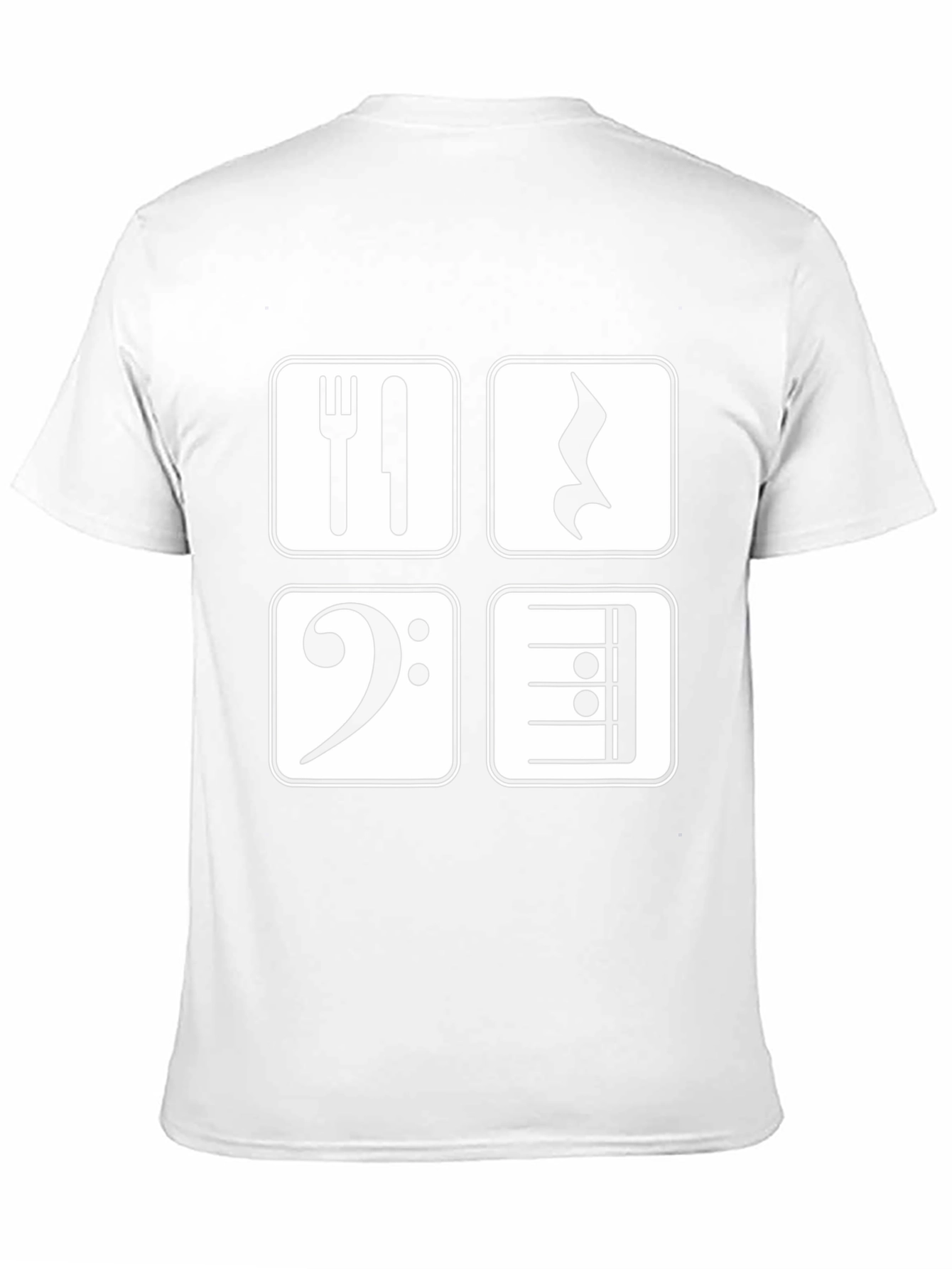 Music Lovers Apparel: Eat Sleep Music Repeat Black T-Shirt