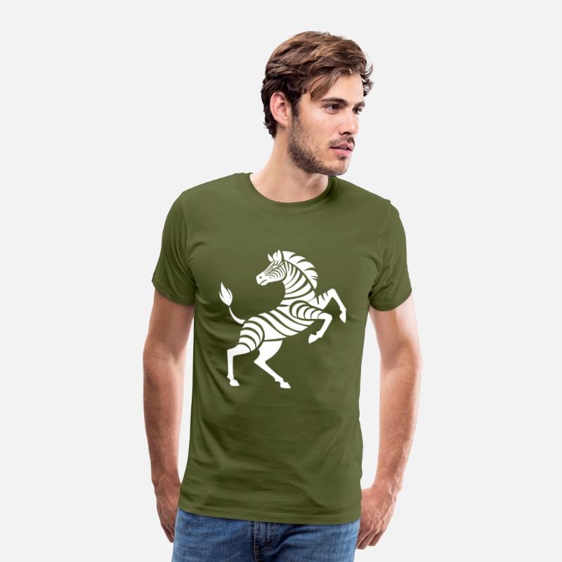 Zebra hooves raised trick silhouette