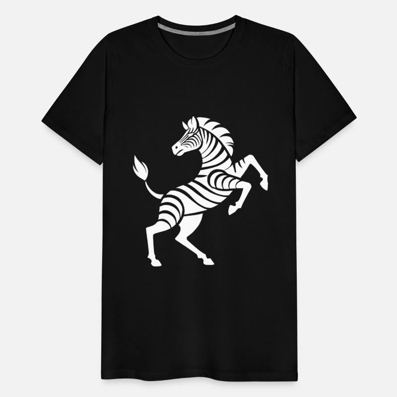 Zebra hooves raised trick silhouette