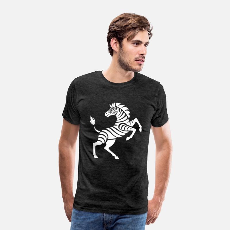 Zebra hooves raised trick silhouette