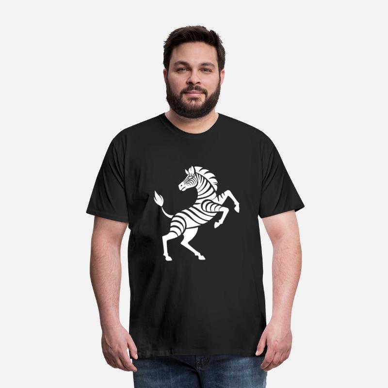 Zebra hooves raised trick silhouette