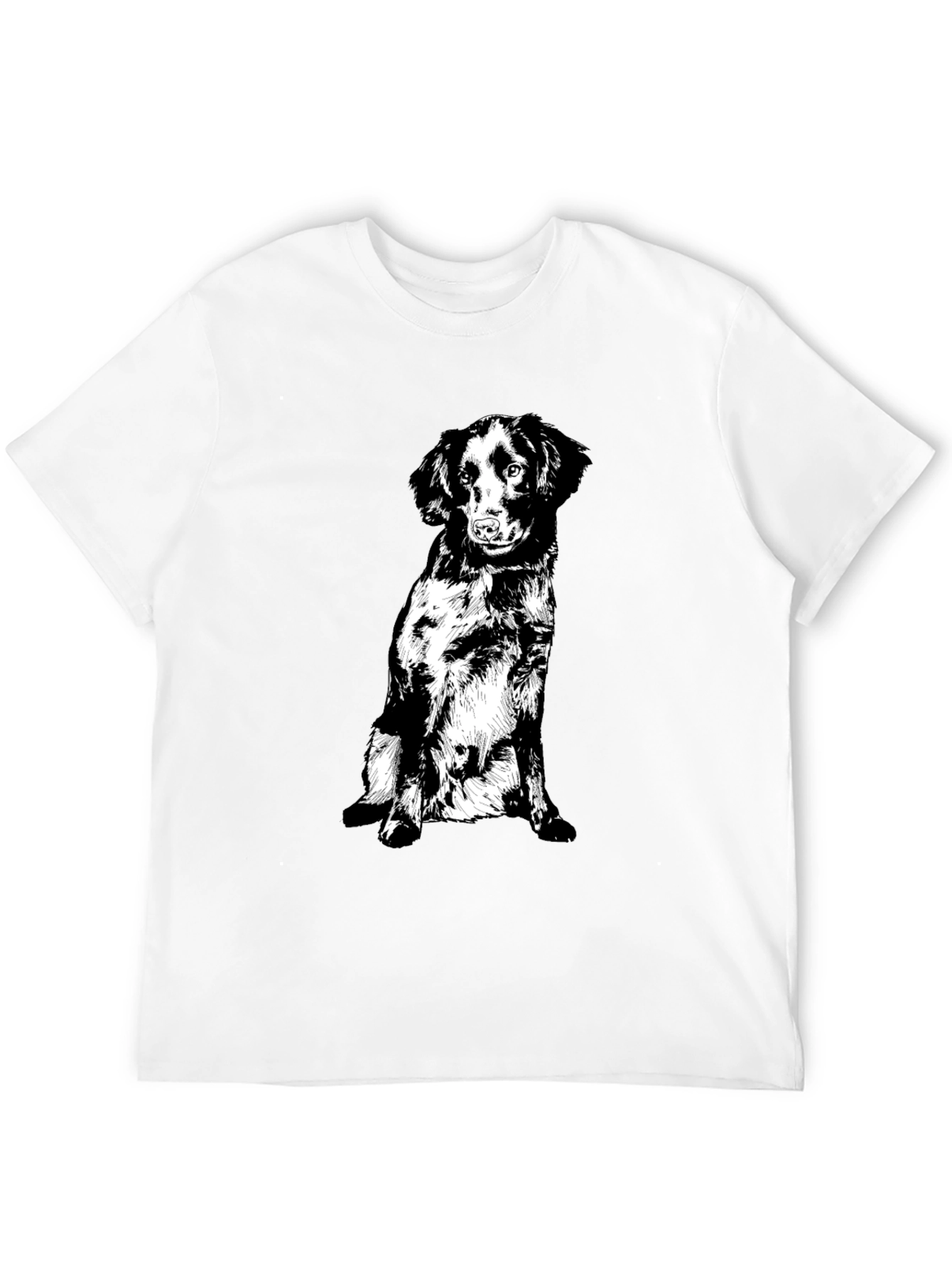 Black Dog Graphic Tee - Cute Pet Lover T-Shirt