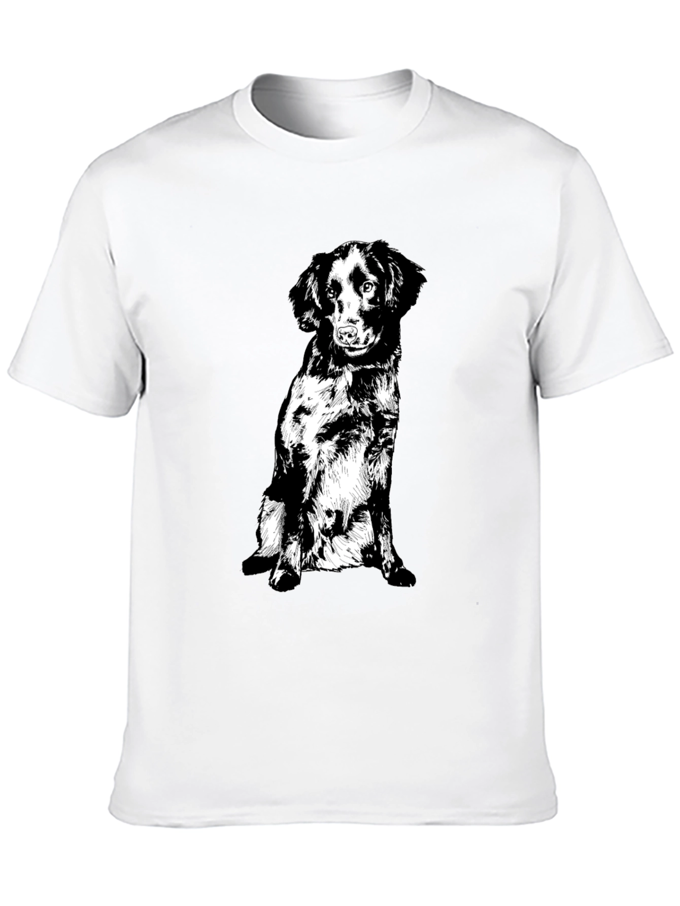 Black Dog Graphic Tee - Cute Pet Lover T-Shirt