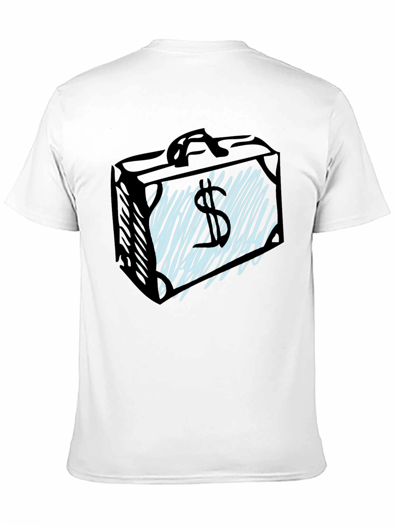 Money Briefcase Graphic Tee - Black
