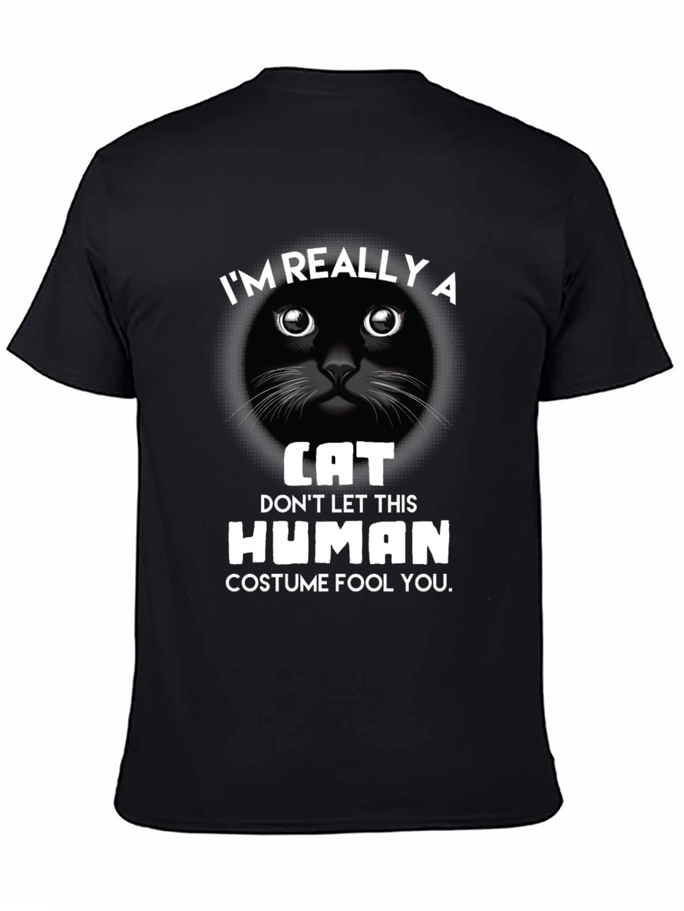Im Really A Cat T-Shirt Funny Costume Tee