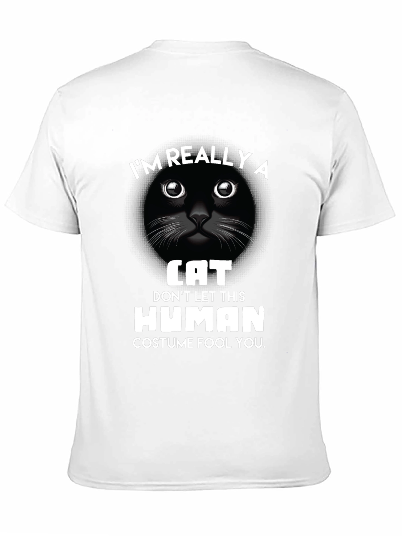 Im Really A Cat T-Shirt Funny Costume Tee
