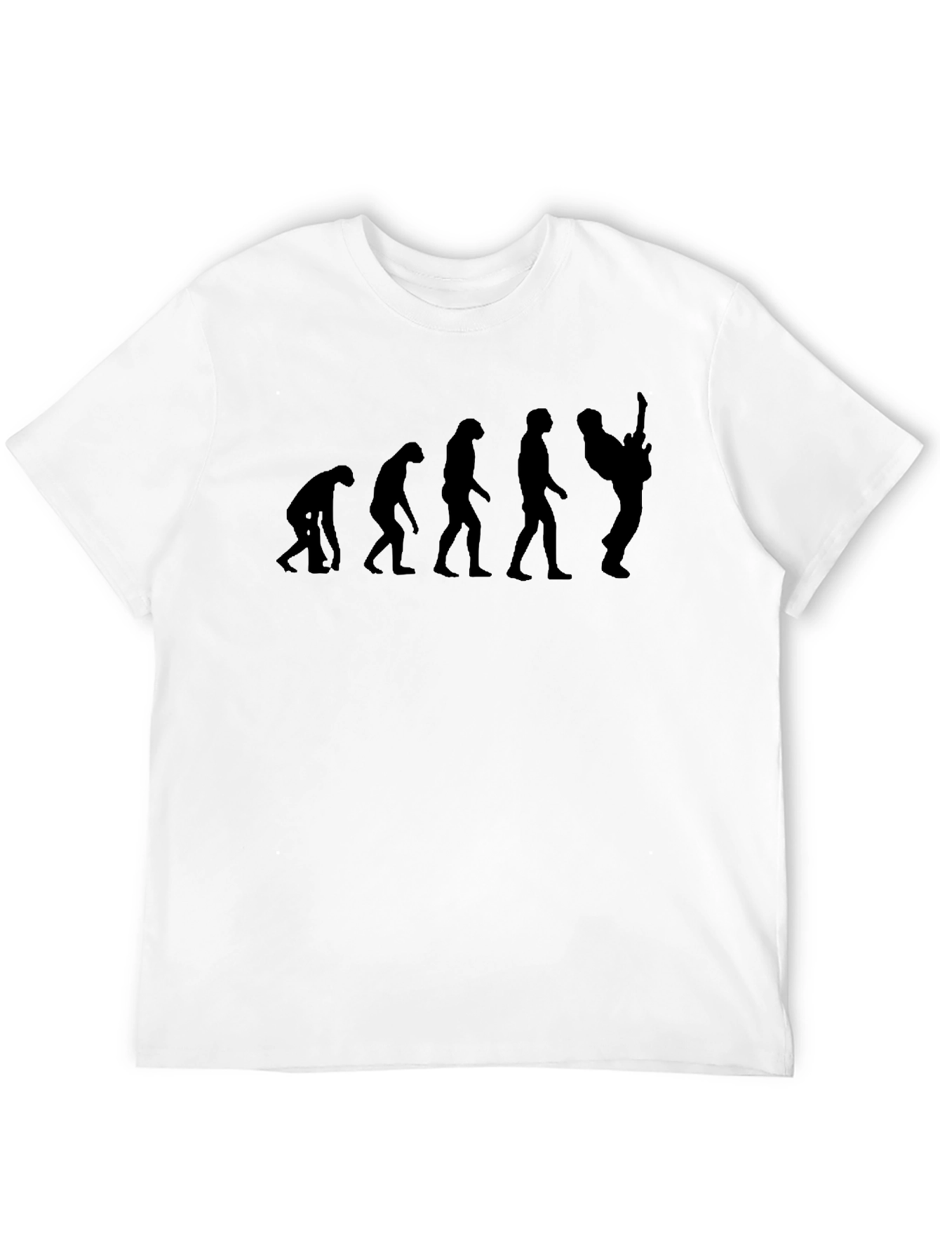 Guitar Evolution Black Graphic Tee