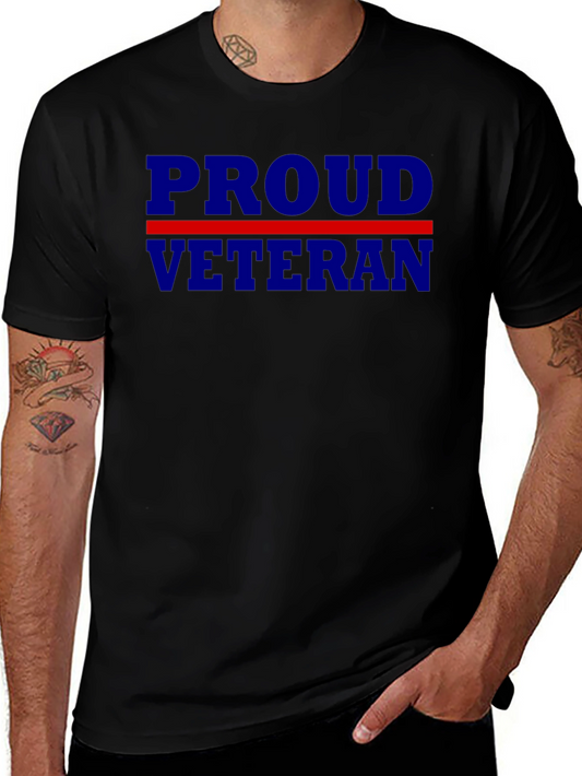 Proud Veteran T-Shirt - Patriotic Graphic Tee