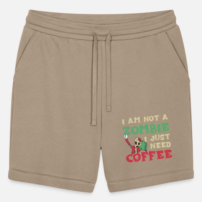 Zombie Slogan I Am A Not zombie Just I Need Coffee