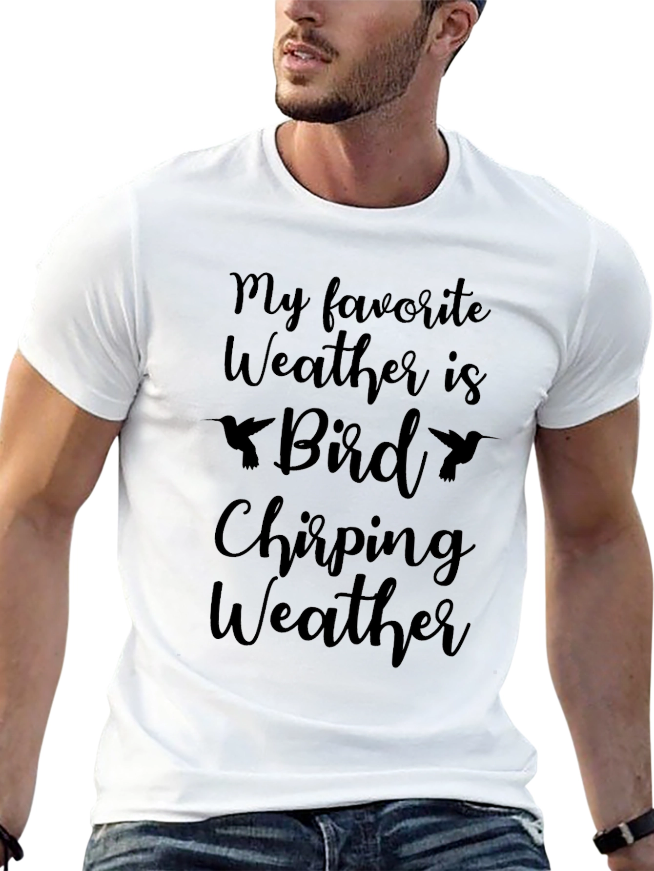 Bird Chirping Weather Graphic Tee