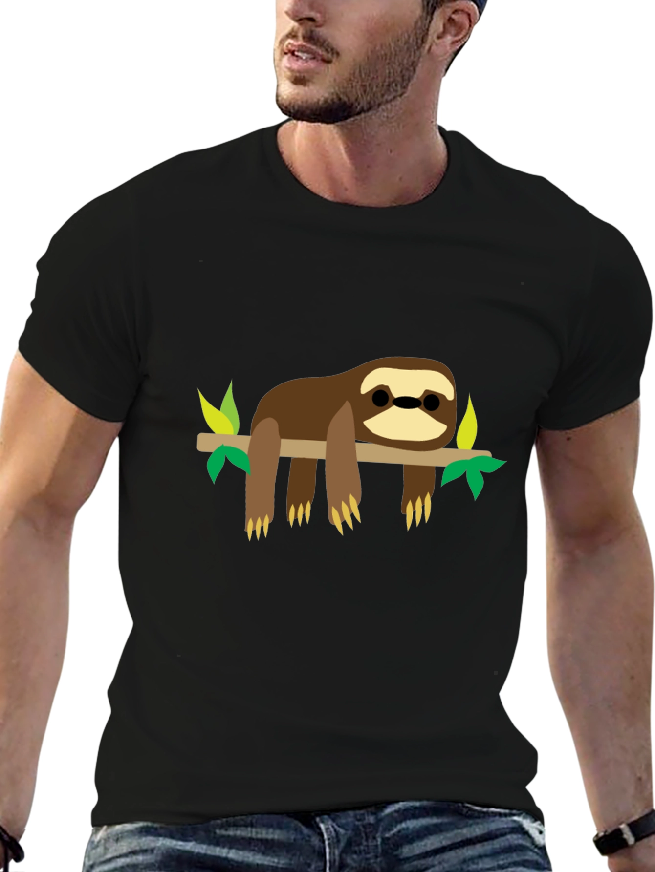 Sloth On Branch Graphic Tee