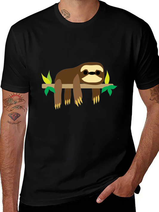 Sloth On Branch Graphic Tee