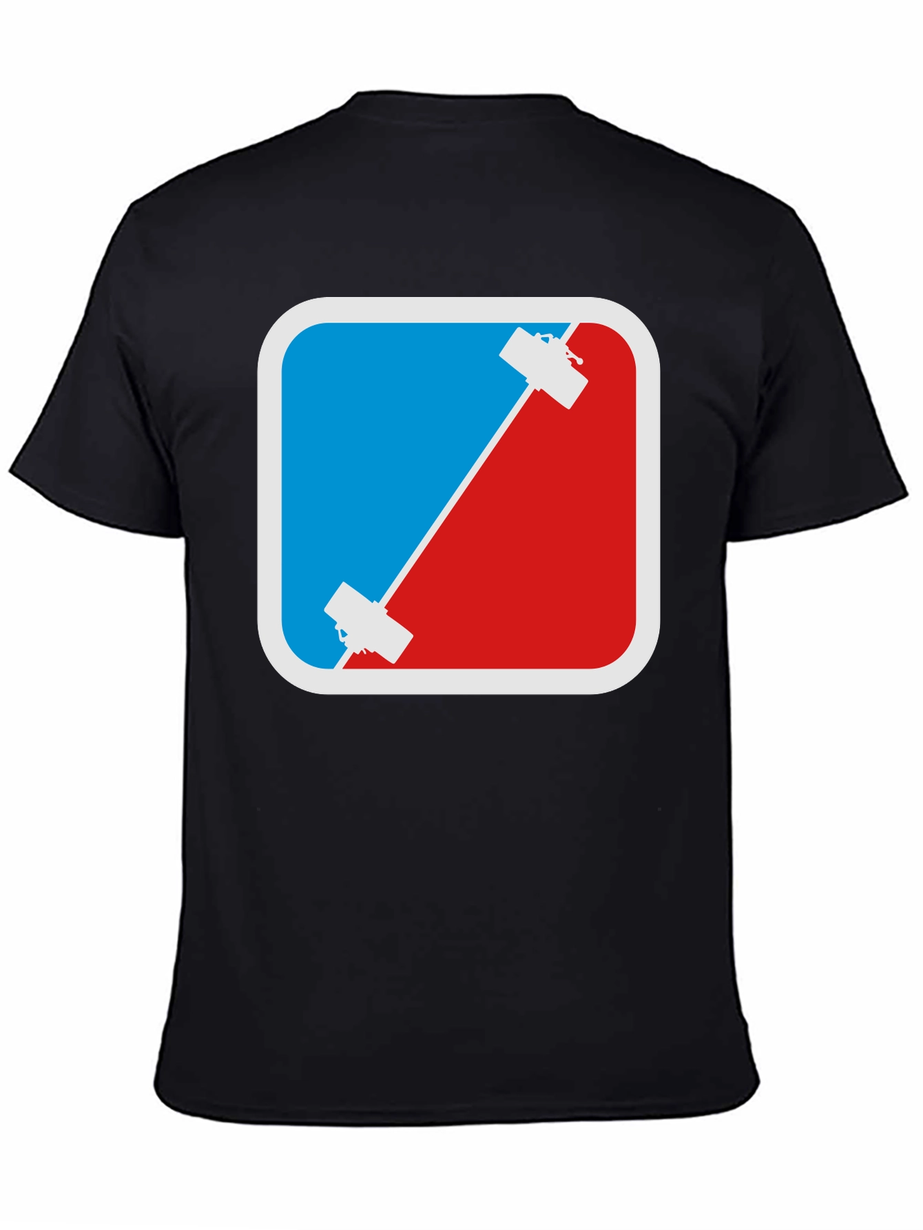 Climbing T-Shirt - Red & Blue Rock Climbing Design