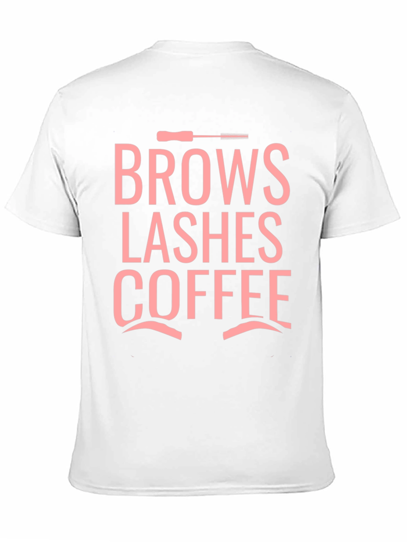 Brows Lashes Coffee Graphic Tee - Black Unisex