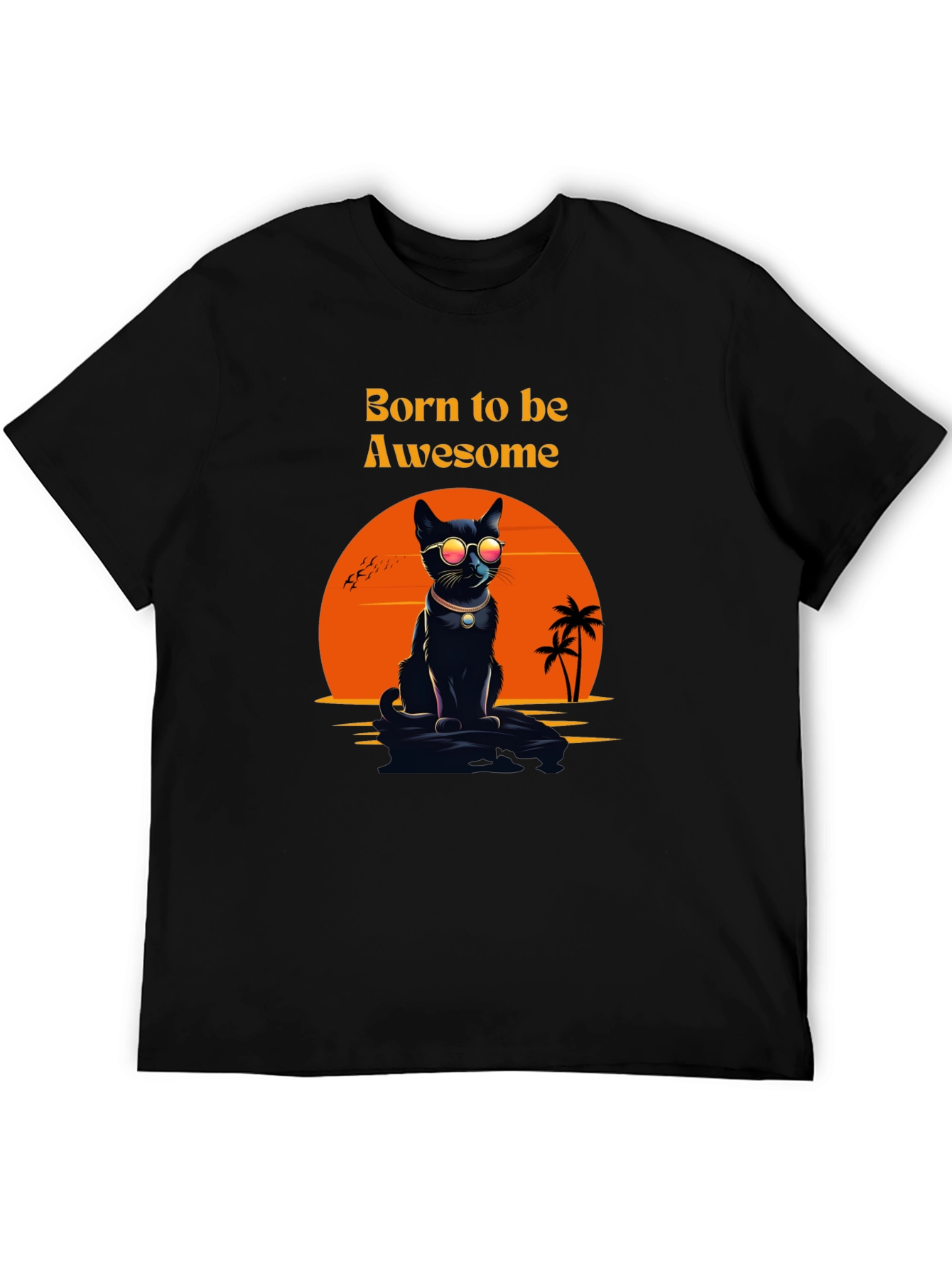 Awesome Cat T-Shirt: Born to be Awesome Tee