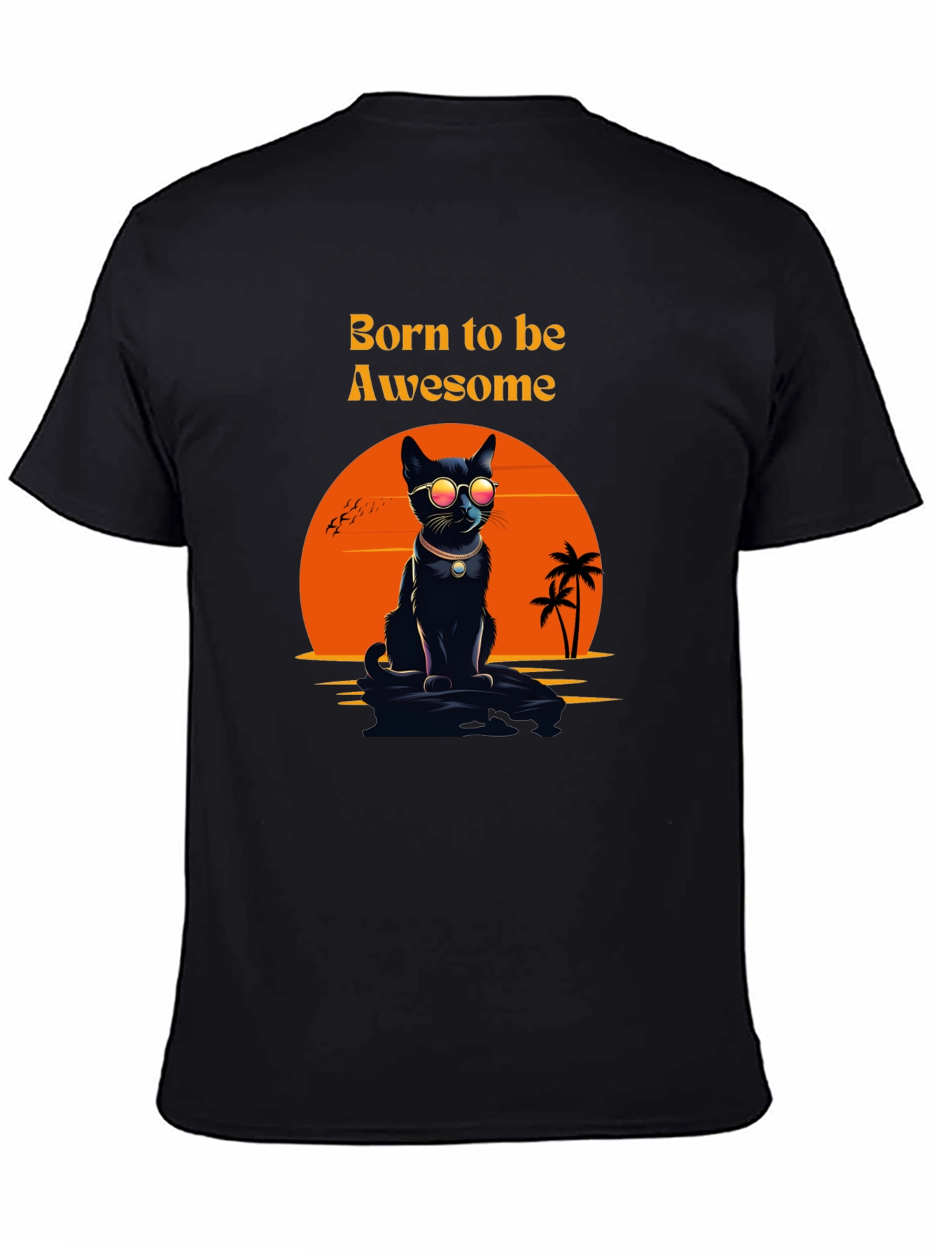 Awesome Cat T-Shirt: Born to be Awesome Tee