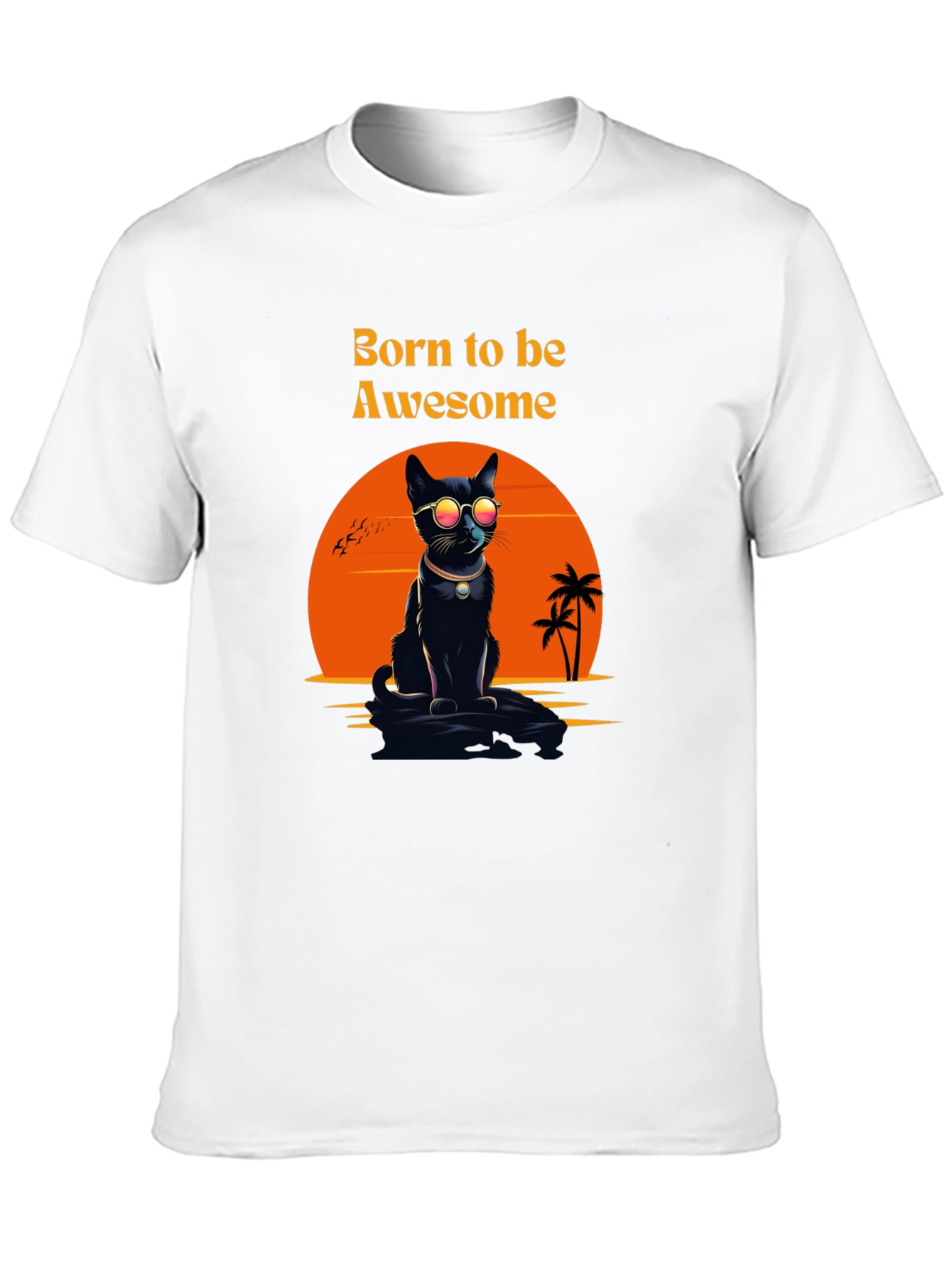 Awesome Cat T-Shirt: Born to be Awesome Tee