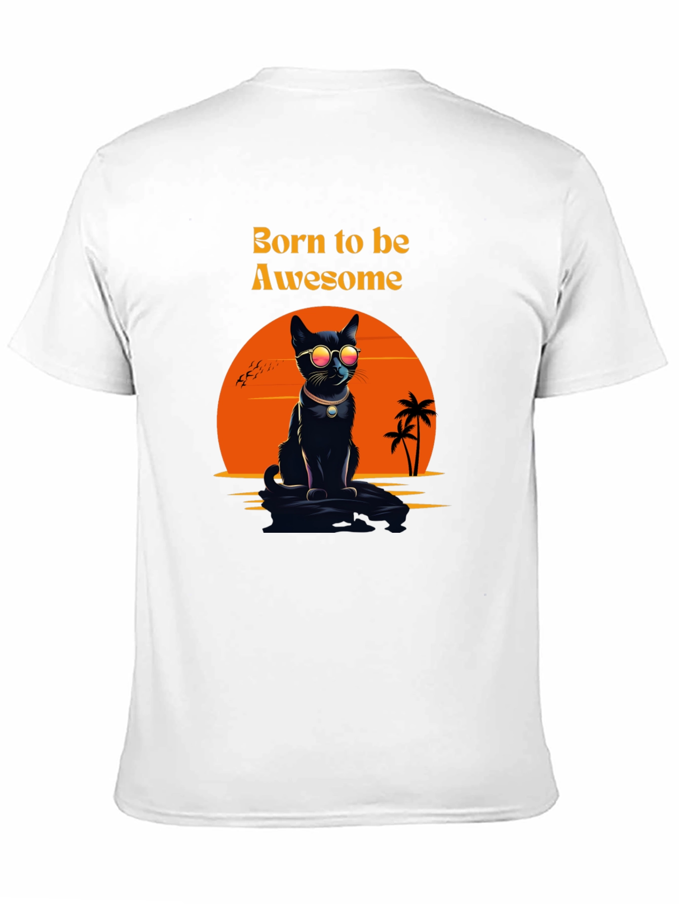 Awesome Cat T-Shirt: Born to be Awesome Tee