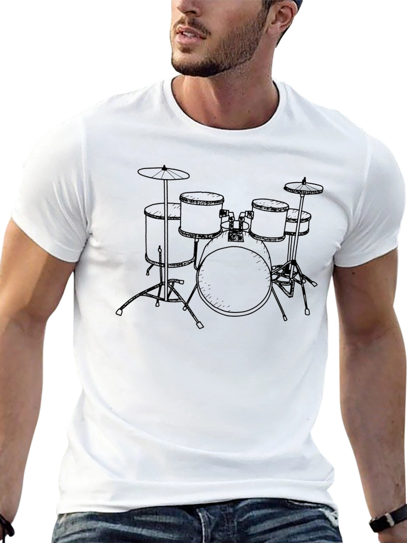 Drum Kit Graphic Tee - Musicians Essential