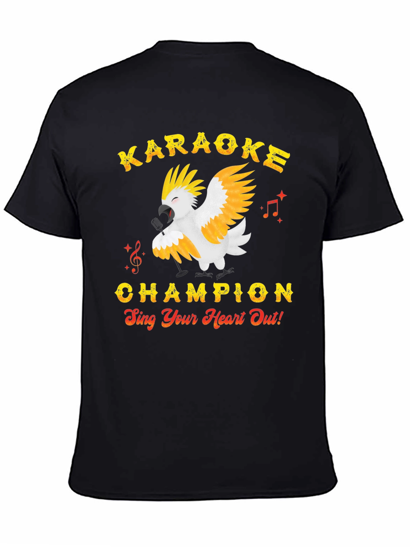 Karaoke Champion Parrot Graphic Tee