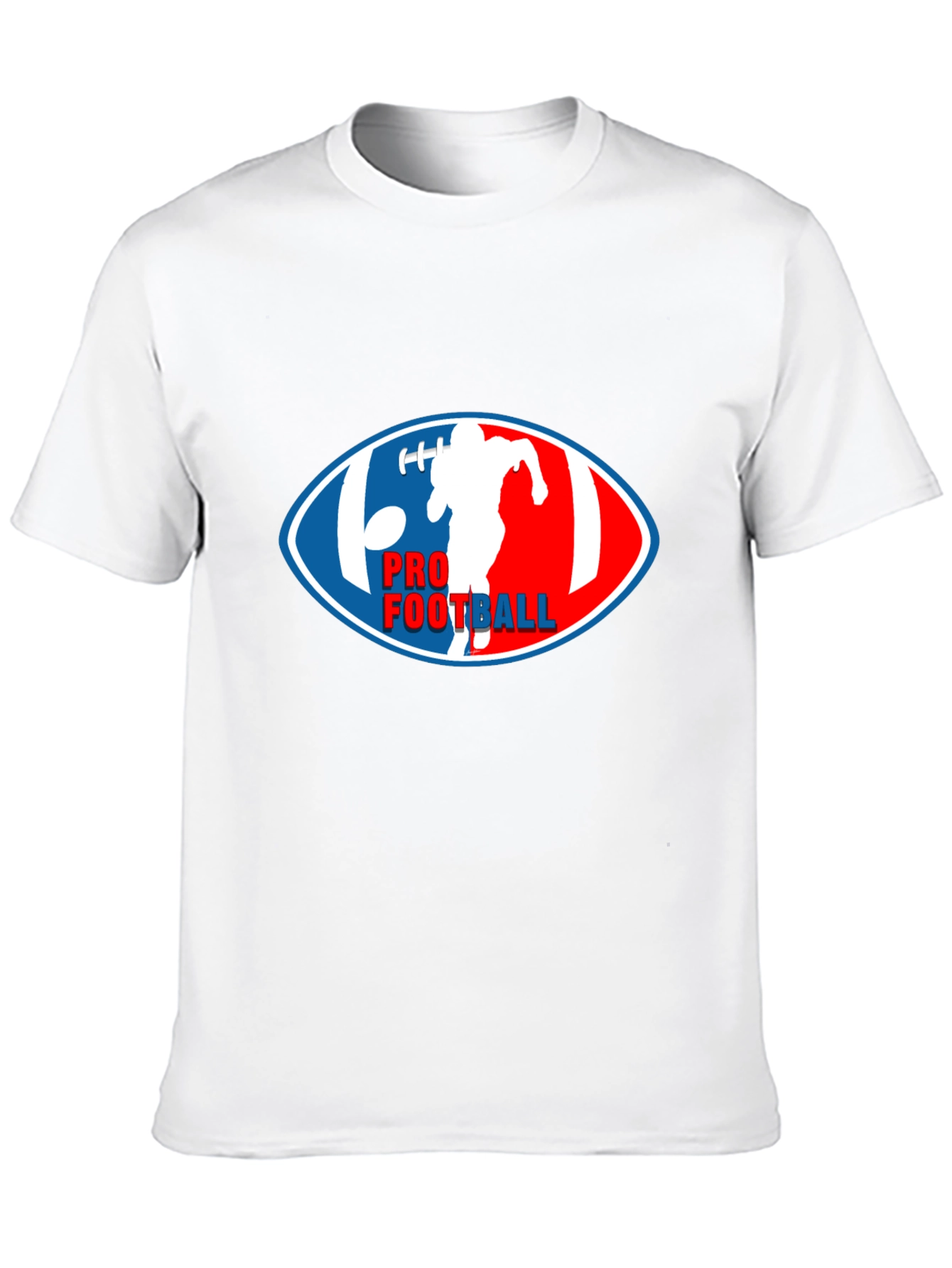 Pro Football Graphic T-Shirt - Black Crew Neck