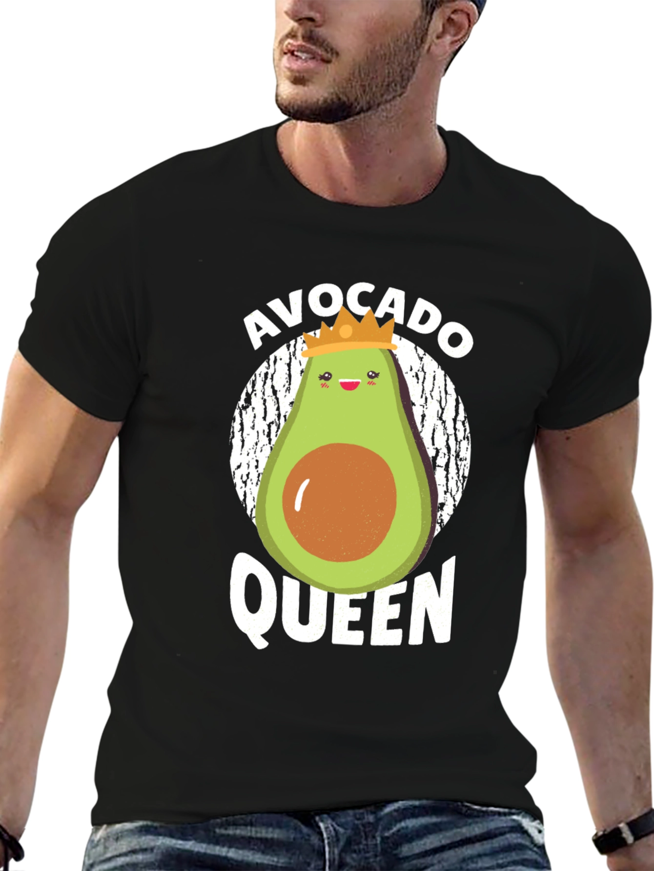 Avocado Queen Graphic Tee - Trendy & Fun!