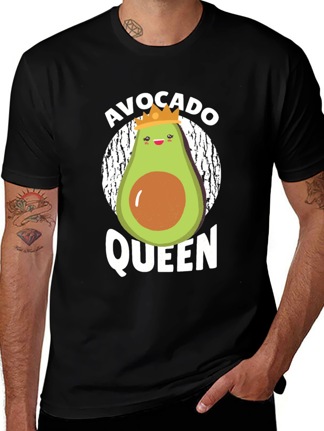 Avocado Queen Graphic Tee - Trendy & Fun!