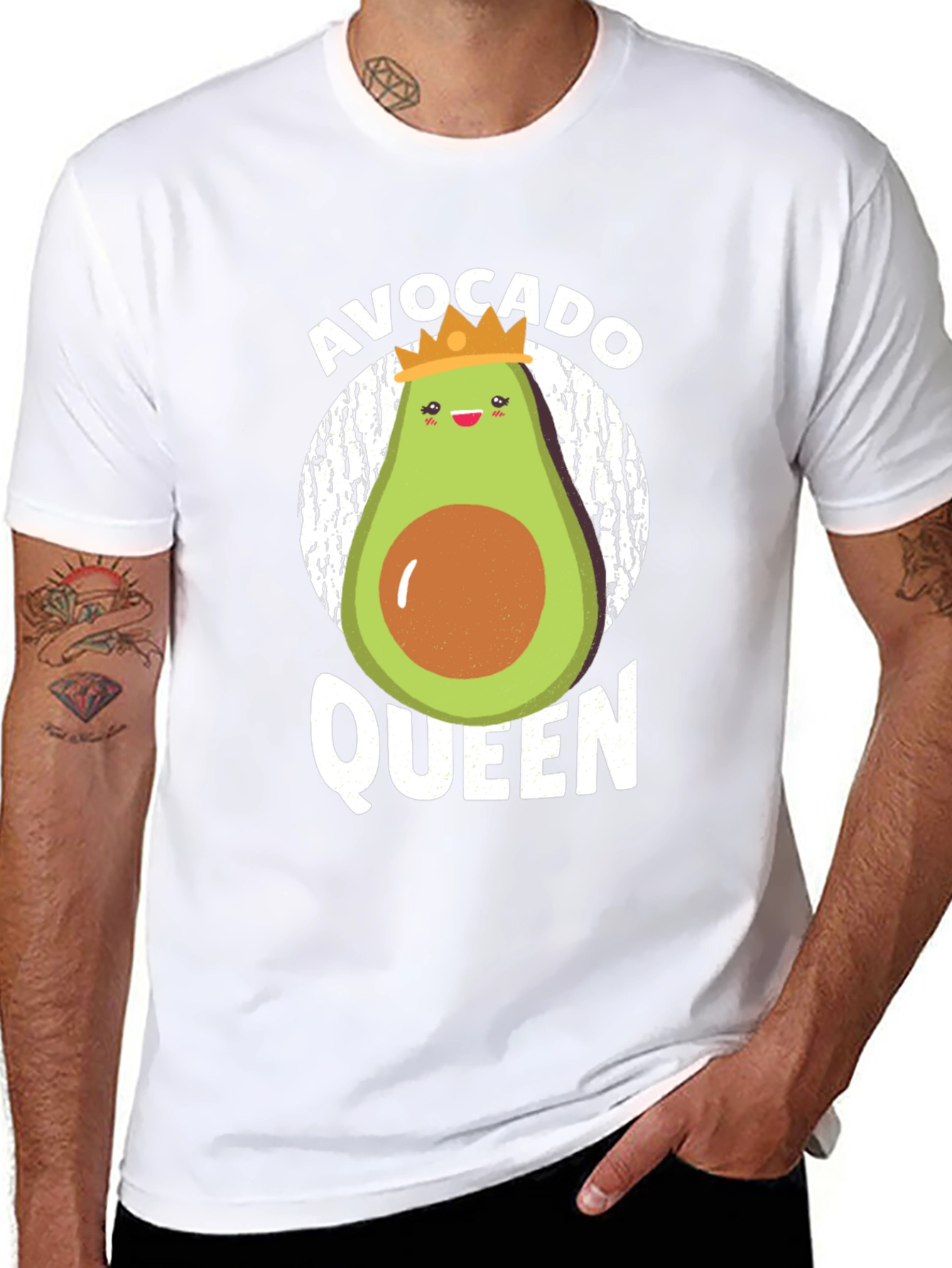 Avocado Queen Graphic Tee - Trendy & Fun!