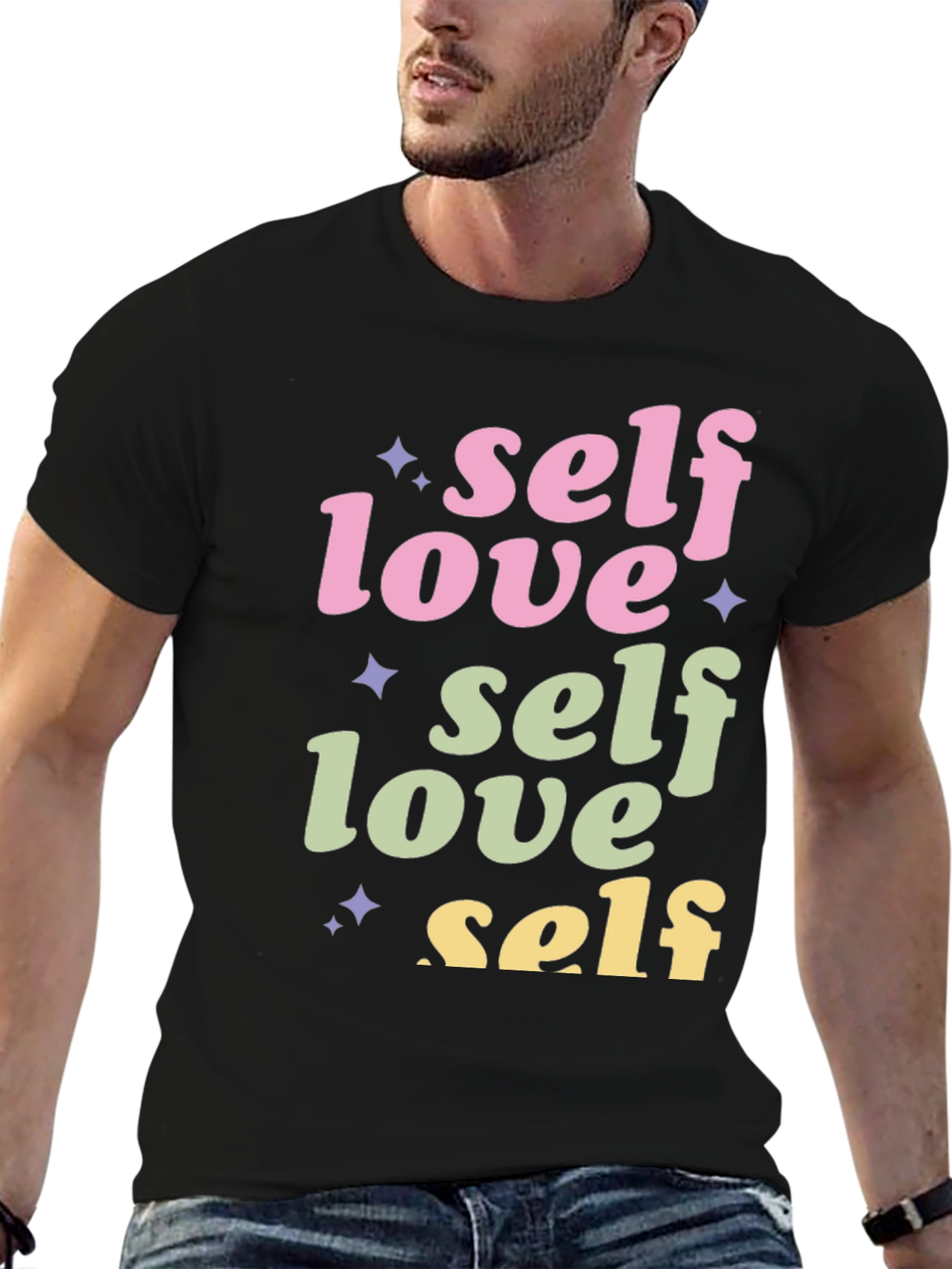 Self Love Graphic Tee - Stylish Black T-Shirt