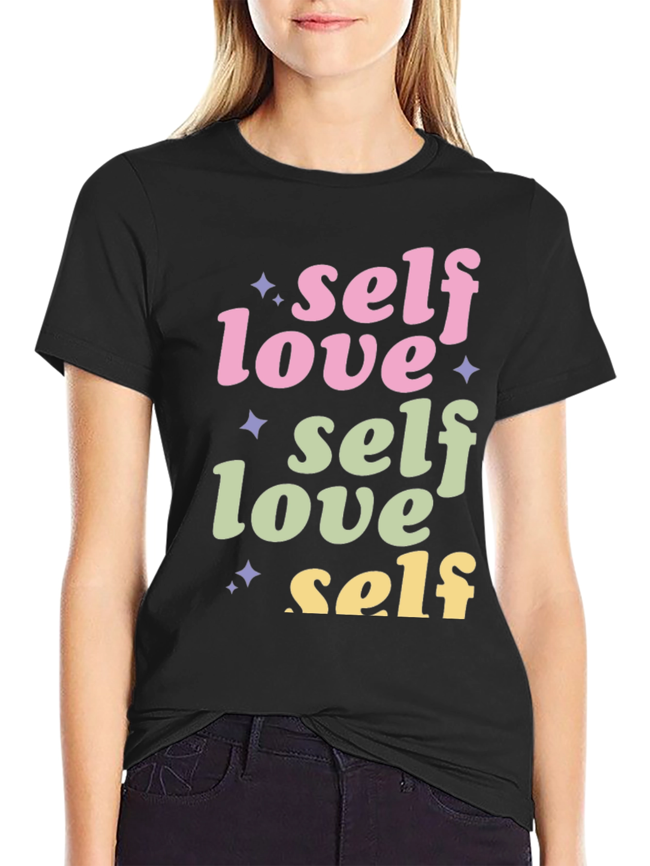 Self Love Graphic Tee - Stylish Black T-Shirt